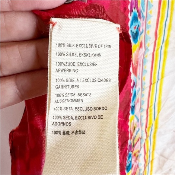 ✨Johnny Was Tassel Rose Scarf✨ - Picture 4 of 7